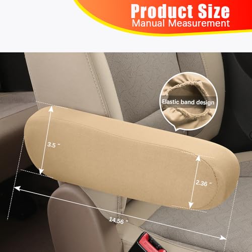 2PC Car Front Seat Armrest Covers
