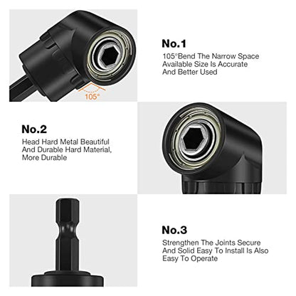 Right Angle Drill Adaptor (4 Count)