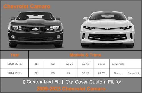 6 Layers Waterproof Car Cover for Chevrolet Chevy Camaro 2010