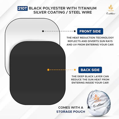 2 Piece Foldable RV Windshield Sun Shade
