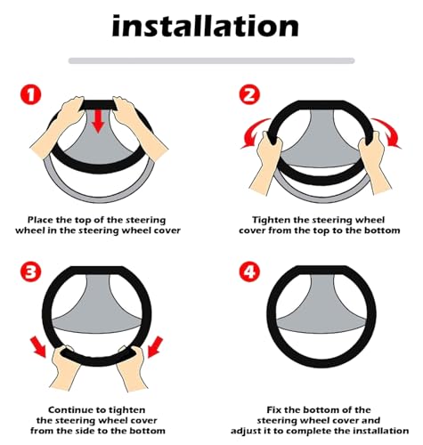 D Shape Car Steering Wheel Cover
