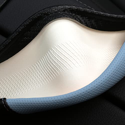 Car Steering Wheel Covers for Women Padded Carbon Fiber PU Leather Cute Auto Interior Accessories for Vehicle