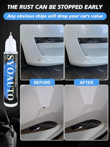 Blizzard Pearl 070 Touch Up Paint Fit for Toyota Cars Auto Touch up Paint Scratch Repair Pen Brush and Tip 2 in 1 Blizzard Pearl 070