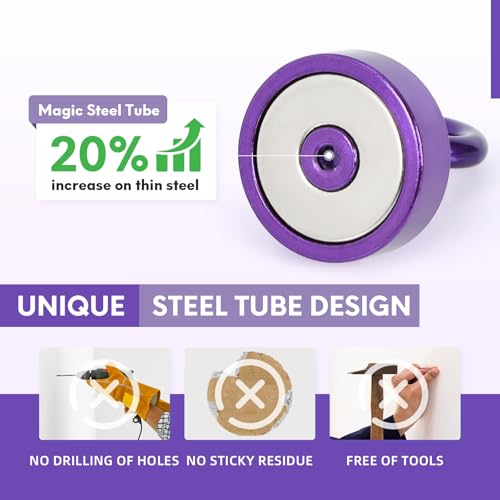 Magnetic Hooks Steel Tube Design for Cruise (10 Count)