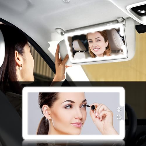 Car Visor Vanity Mirror with Light