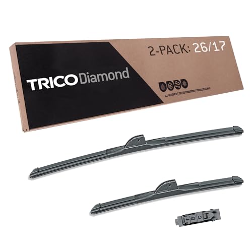 Diamond 26" + 17" Super Premium Automotive Replacement Windshield Wiper Blades (2 Count)