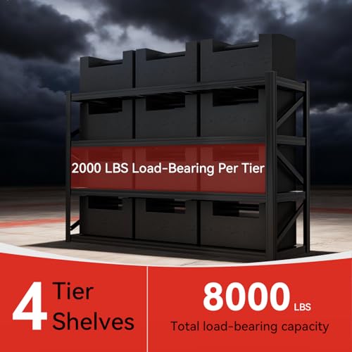 4 Tier Heavy Duty Garage Shelving