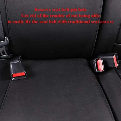 Custom Fit Tacoma Neoprene Car Seat Covers for Toyota Tacoma 2016 2017 2018 2019 2020 2021 2022 2023 Double Cab