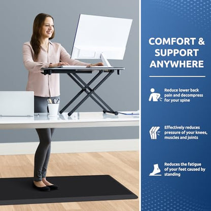 0.8" Thick Kitchen Mat Cushioned Anti Fatigue Rug Comfort Floor Mats