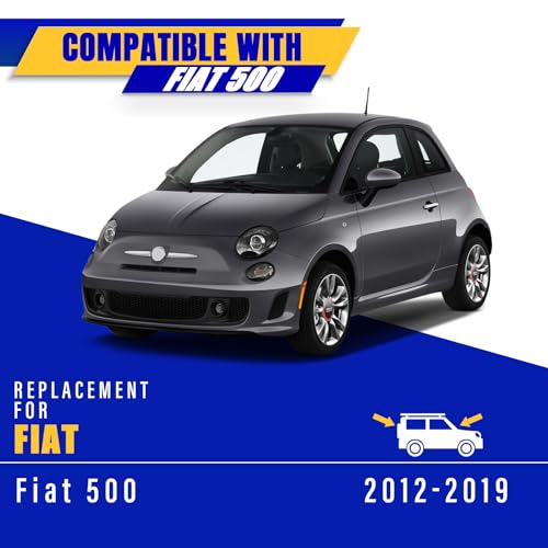3 Wipers Fits Fiat 500 2012