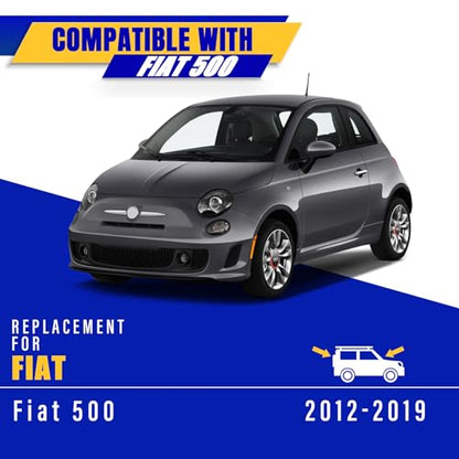 3 Wipers Fits Fiat 500 2012