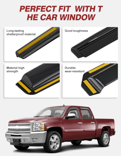 Rain Guards for Chevy Silverado (4 Count)