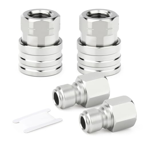 2PCS 304 Stainless Steel 1 (2 Count)