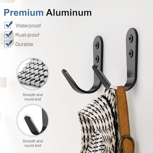 10 Pack Coat Hooks for Hanging (10 Count)
