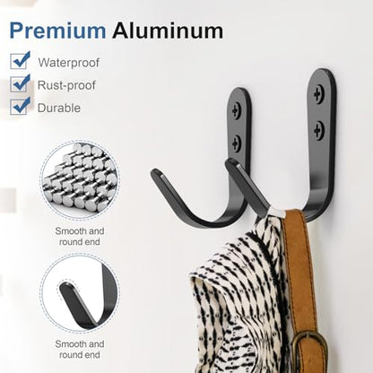 10 Pack Coat Hooks for Hanging (10 Count)