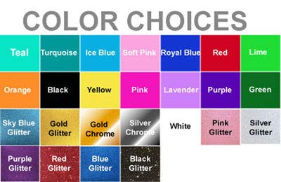 Large Custom Business Name and Website Description Text Decal Sticker for Car Windows