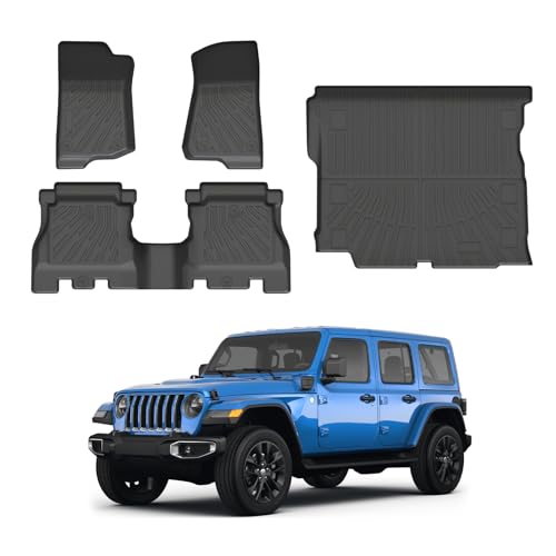 Floor Mats Cargo Liner for Jeep Wrangler JL Gas 2018