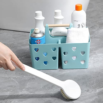 Portable Shower Caddy Plastic Shower Basket Organizer with Handle