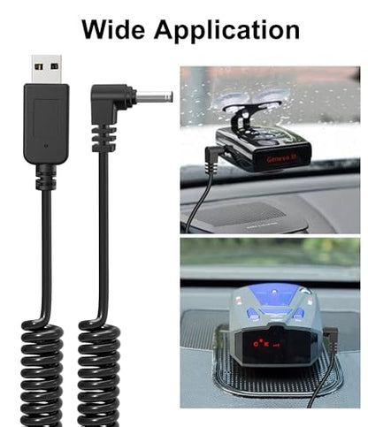 Radar Detector Cable with USB to DC3.5 Plug