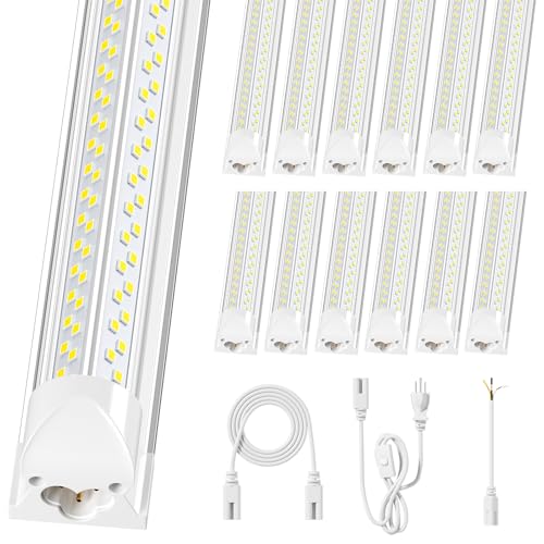 12 Pack Super Bright 100w 8ft Led Shop Light (12 Count)