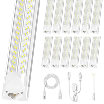 12 Pack Super Bright 100w 8ft Led Shop Light (12 Count)