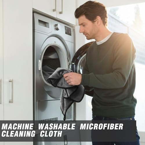 40 Pcs Gray Microfiber Towels (40 Count)