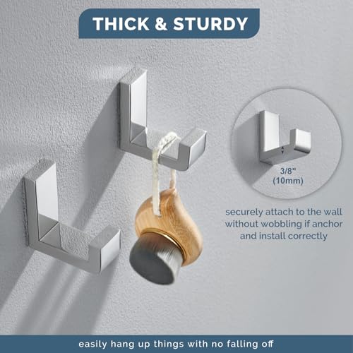 Towel Hook for Bathroom (2 Count)