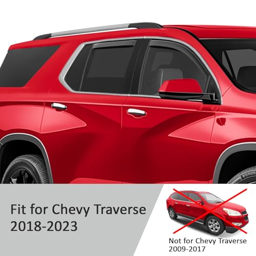 in Channel Extra Durable Rain Guards for ChevyTraverse 2018