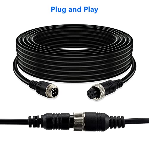 Car 4 Pin Aviation Video Extension Cable 50FT