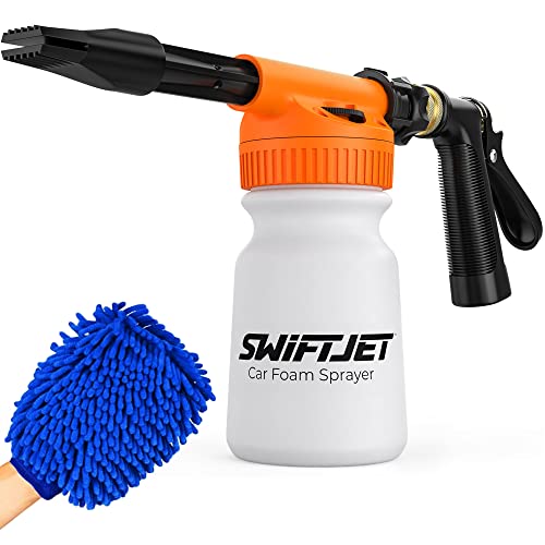 Car Wash Foam Gun + Microfiber Wash Mitt