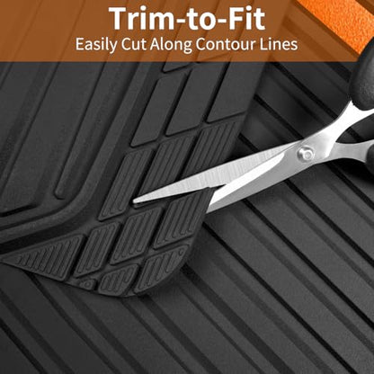 Heavy Duty Rubber Car Mats Metallic