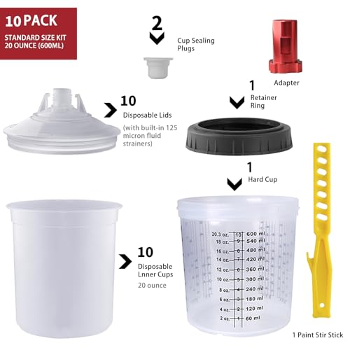 Disposable Paint Mixing Cup Kit