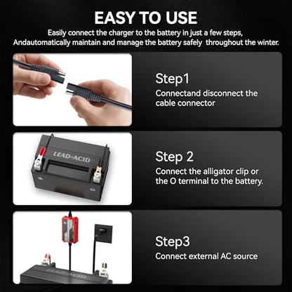 2 Pack] FOVAL Fully Automatic Trickle Charger (2 Count)