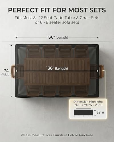 Outdoor Patio Furniture Cover Rectangular