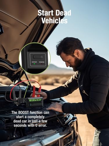 12V Portable Car Jump Starter 1500A Motorcycle Battery Jump Pack