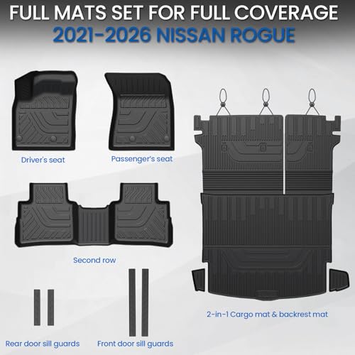 Floor Mats for Nissan Rogue 2021
