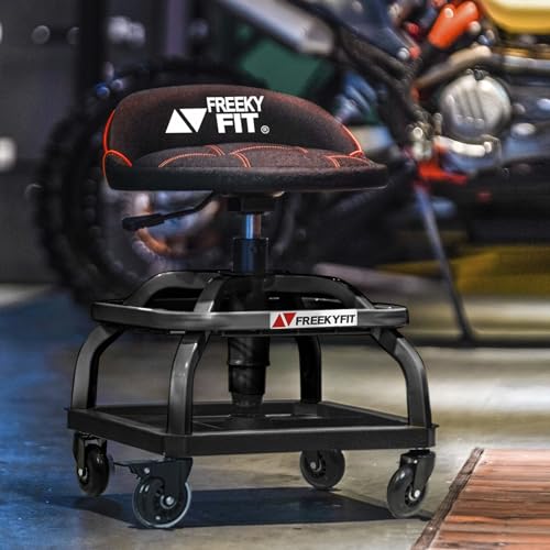 Rolling Shop Stool with Wheels