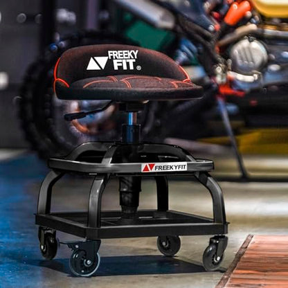 Rolling Shop Stool with Wheels
