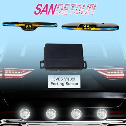 Parking Sensor kit New Feature Rear with Selectable Distance in Feet (4 Count)
