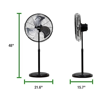 44887 Adjustable 20 Inch Oscillating Pedestal Fan 3
