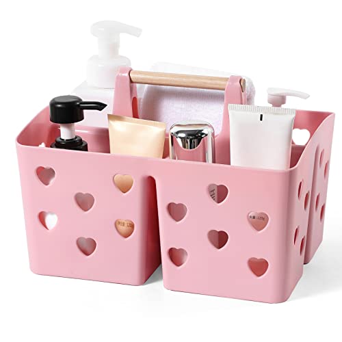 Portable Shower Caddy Plastic Shower Basket Organizer with Handle