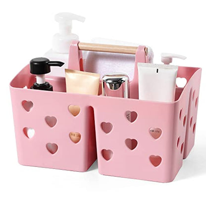 Portable Shower Caddy Plastic Shower Basket Organizer with Handle
