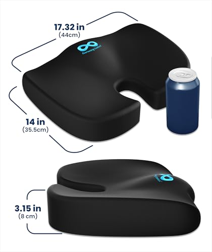 Doctor Recommended Memory Foam Seat Cushion for Office Chairs & Car