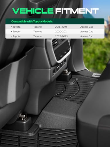 Automotive Floor Mats for Toyota Tacoma 2016 (3 Count)