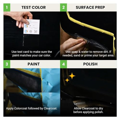 8W6 Parisian Night Pearl Compatible with Toyota Exact Match Touch Up Paint Aerosol
