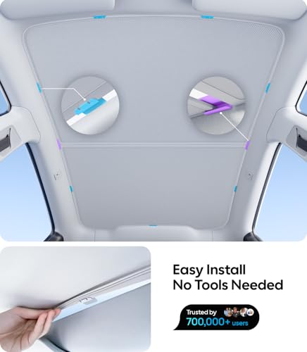 for Tesla Model Y Juniper Accessories Sunshade Roof (2 Count)