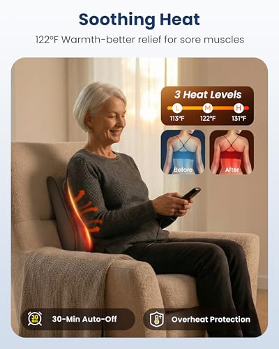Lumbar Support Cushion with Kneading Massage