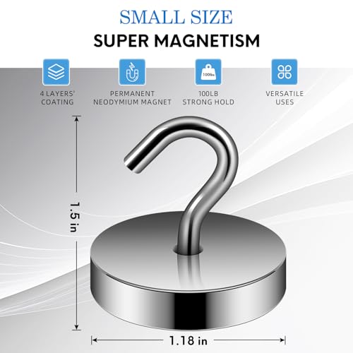 Magnetic Hooks Steel Tube Design for Cruise (10 Count)