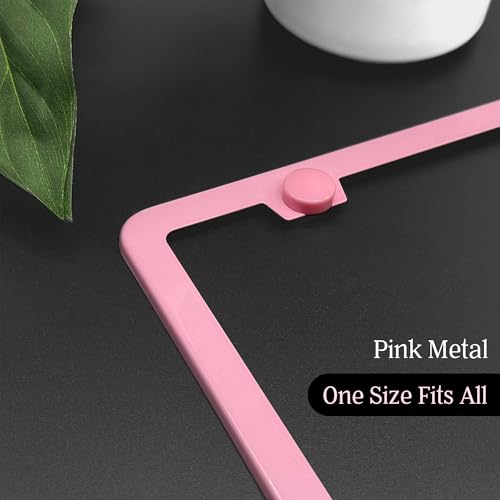 Premium Slim Princess Pink License Plate Frames
