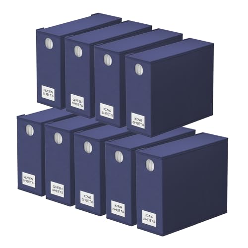 9 Pack Bed Sheet Organizers and Storage (9 Count)